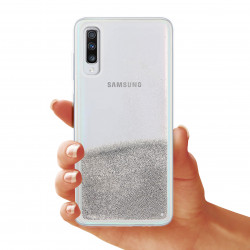 ETUI LIQUID PEARL NA TELEFON SAMSUNG GALAXY A70 SREBRNY