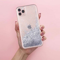 ETUI LIQUID PEARL NA TELEFON SAMSUNG GALAXY A70 SREBRNY