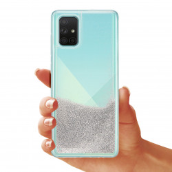 ETUI LIQUID PEARL NA TELEFON SAMSUNG GALAXY A71 SREBRNY