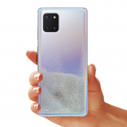 ETUI LIQUID PEARL NA TELEFON SAMSUNG GALAXY A91 / S10 LITE SREBRNY