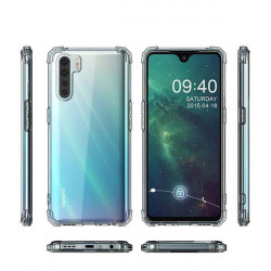 ETUI ANTI-SHOCK NA TELEFON OPPO A91 / RENO 3 TRANSPARENT