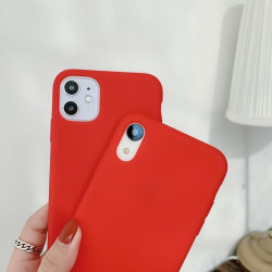 ETUI GUMA SMOOTH NA TELEFON XIAOMI REDMI 7 CZERWONY