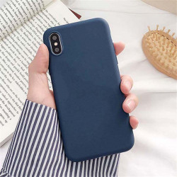 ETUI GUMA SMOOTH NA TELEFON XIAOMI MI NOTE 10 LITE GRANATOWY