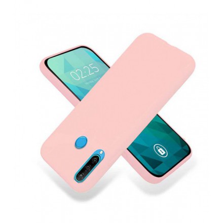 ETUI GUMA SMOOTH NA TELEFON HUAWEI P30 LITE PUDROWY RÓŻ