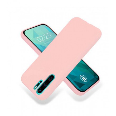 ETUI GUMA SMOOTH NA TELEFON HUAWEI P30 PRO PUDROWY RÓŻ