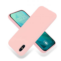 ETUI GUMA SMOOTH NA TELEFON APPLE IPHONE X / XS PUDROWY RÓŻ