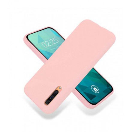 ETUI GUMA SMOOTH NA TELEFON SAMSUNG GALAXY A50 / A30S / A50S PUDROWY RÓŻ