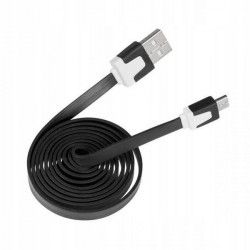 KABEL USB MICRO - PŁASKI CZARNY