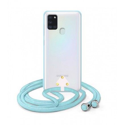 ETUI SUMMER CROSSBODY NA TELEFON SAMSUNG GALAXY A21S NIEBIESKI