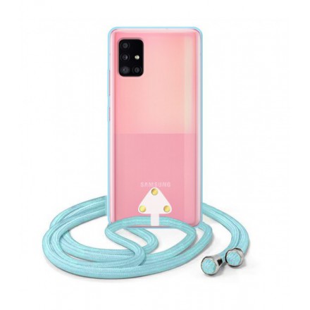 ETUI SUMMER CROSSBODY NA TELEFON SAMSUNG GALAXY A51 5G NIEBIESKI