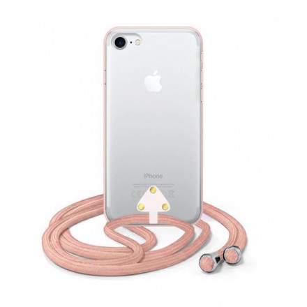 ETUI SUMMER CROSSBODY NA TELEFON APPLE IPHONE 7 / 8 RÓŻOWY