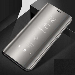 ETUI BOOK CLEAR VIEW NA TELEFON XIAOMI MI 10T LITE 5G SREBRNY