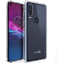 ETUI ANTI-SHOCK NA TELEFON MOTOROLA MOTO P40 TRANSPARENT