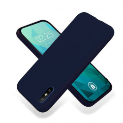 ETUI GUMA SMOOTH NA TELEFON XIAOMI REDMI 9A GRANATOWY