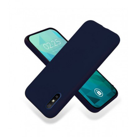 ETUI GUMA SMOOTH NA TELEFON XIAOMI REDMI 9A GRANATOWY