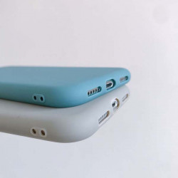 ETUI GUMA SMOOTH NA TELEFON APPLE IPHONE 11 SZARO-NIEBIESKI