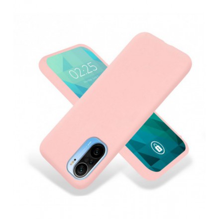 ETUI GUMA SMOOTH NA TELEFON XIAOMI REDMI K40 / K40 PRO PUDROWY RÓŻ