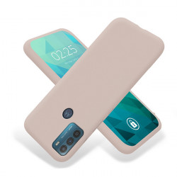 ETUI GUMA SMOOTH NA TELEFON  MOTOROLA MOTO G50 CIEMNY RÓŻ