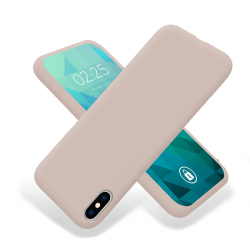 ETUI GUMA SMOOTH NA TELEFON  APPLE IPHONE X / XS CIEMNY RÓŻ